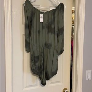 Tie dye green romper